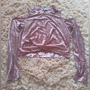 Pink Velvet Crop top
